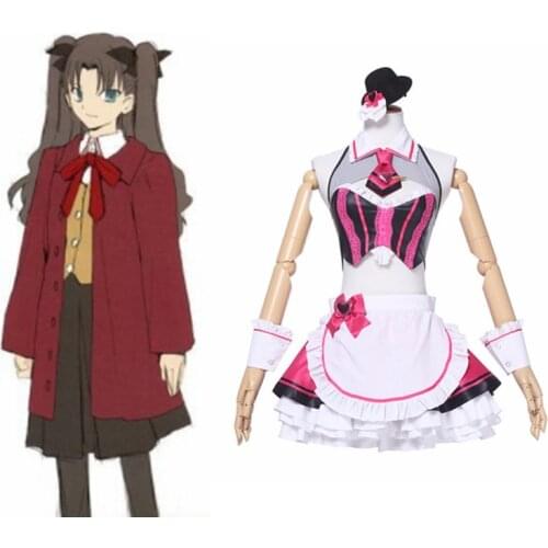 Unisex Anime JK Cosplay Fate/Apocrypha FGO Fate/Zero Tohsaka Rin Cosplay Costumes Sets