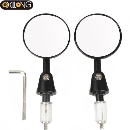 Universal Mirror Motorcycle Rearview Mirror Anti-fall Folding Round Mirror Motorcycle Side Mirror For yamaha Suzuki Kawasaki