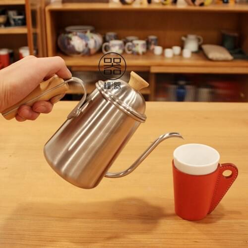 Vintage Drip Coffee Pot Kettle Stainless Steel Long Spout Portable Coffee Pot Pour Over Home Bule De Cafe Coffee Tool DG50CP
