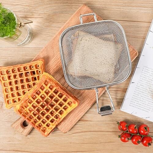 YOMDID Sand wich Toast Clamp Stainless Steel Toast Bakery Grilled Net Clip Practical Oven Bread Toast Baking Tool Kitchen Supply