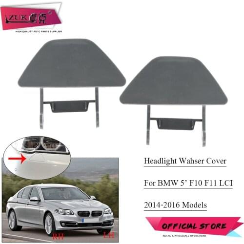 ZUK For BMW F10 F11 F18 LCI Front Bumper Headlight Washer Nozzle Cover Cap Shell For 520 525 528 530 535 550 2014 2015 2016
