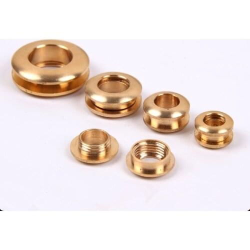 2pcs Solid Brass screw back Eyelets with washer grommets Leather Craft accessory for bag garment shoe clothes jeans decoration