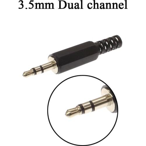 3.5mm audio male plug jack adapter single dual channel/stereo connector earphone 3.5mm housing stereo plug earphone audio plug