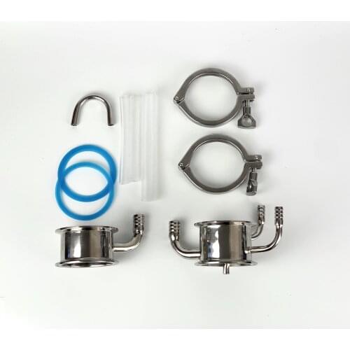 Clamp 3" 76mm OD91mm Soxhlet Extractor KIT for distillation. Basket Volume 350ml. Stainless Steel 304