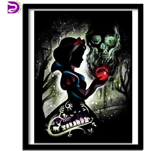 5d Diamond Painting Full Square/Round Mosaic Cartoon Princess “Poison Apple”Skull Embroidery Child Gifts New Arrival Home Decor