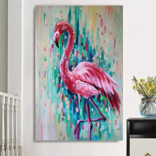 Flamingo full square diamond 5D DIY Diamond art 3D Diamond painting Kit cross stitch diamond mosaic photo home decor 2020 sale