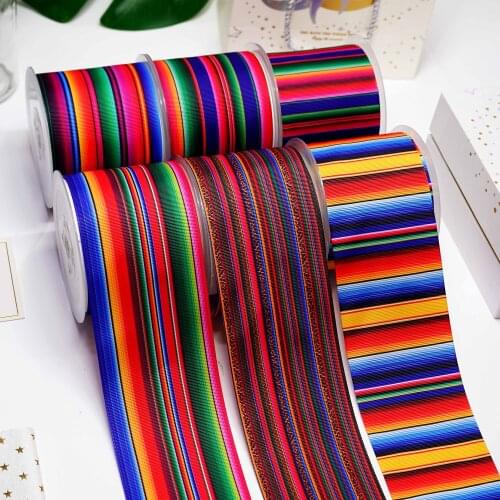 Free shipping 50 yard per size Mexico Ribbons printed grosgrain ribbon 28053