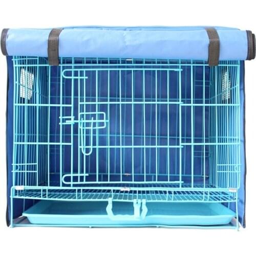 Pet Dog Cage Cover Foldable Cat Rabbit Hutch Cover Waterproof Playpen Crate Cover Breathable Anti-Mosquito Cover Dog Supplies