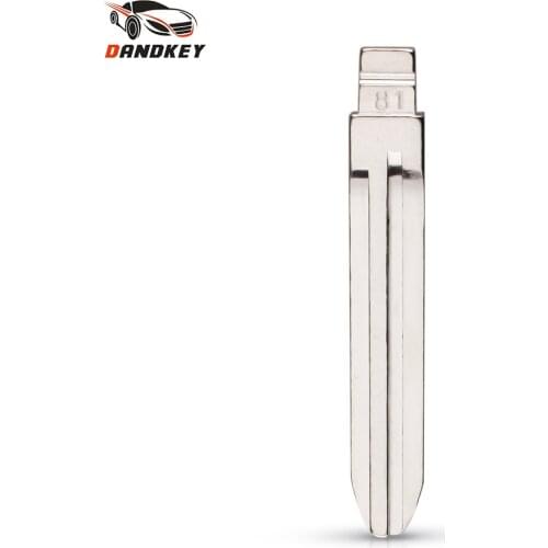 Dandkey 10x Type 81# Metal Blank KD Remote Universal Flip Folding Uncut Blade For Geely ENGLONCAR NO.81 Key Blade