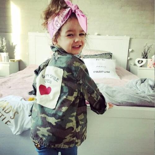 Kids Baby Boy Girl Jacket 2020 Autumn Winter Children Camouflage Long Sleeve Outwear Coat for 2-8 Years Kids Clothes