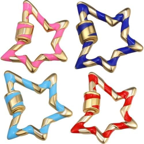 DIY clasps for jewelry making Spiral Locket Hooks Screw Clasps For Handmade clasps for necklaces