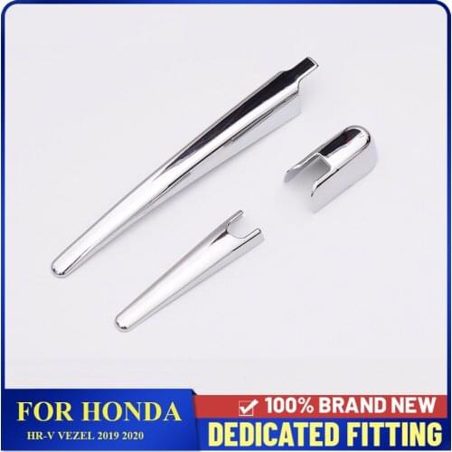 For Honda HR-V HRV Vezel 2019 2020 Car Rear Wiper Windscreen Cover Trim Tail Wiper Clean Molding Garnish Car Styling