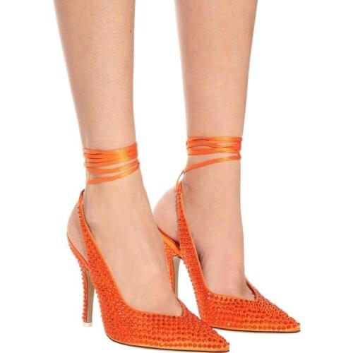 European and American Hollow Out Pointed Shallow Mouth Stiletto Heels Female Spring and Summer 2021 New- M328-8