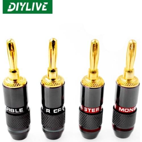 DIYLIVE Hi-Fi Monster Monster stereo speaker wire banana plug speaker amplifier terminal