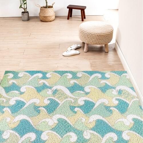 Custom Mats Carpet Non-slip Freely Cuttable Easy Clean Silk Loop PVC Doormat Carpet Bathroom Bedroom Living Room Hallway Doormat