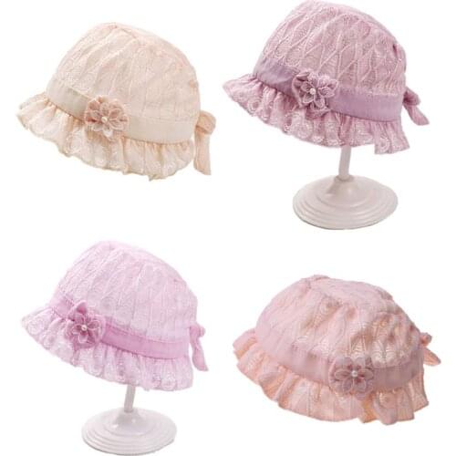 Lace Newborn Baby Hat Cute Cotton Kids Girl Hat Princess Infant Toddler Baby Bonnet Summer Sun Hat