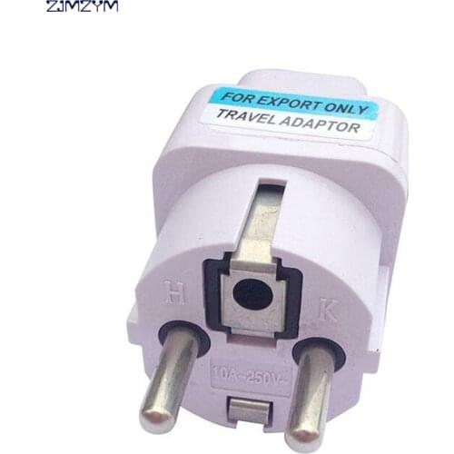 Hot selling Travel Converter Adaptor European standard conversion plug converter 2 Pin AC Power Plug Adaptor Multi-purpose plug