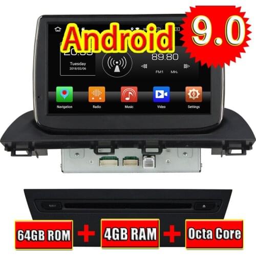Topnavi Android 9.0 Car DVD CD layer Media Center For Mazda 3 Axela 2014 Audio Radio Stereo Double DIN GPS Navigation Octa Core