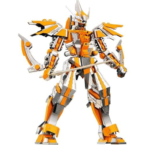 2018 Piececool 3D Metal Puzzle Crescent Blade Armor warrior DIY Laser Cut Puzzles Jigsaw Model For Adult Kids Educational Toys