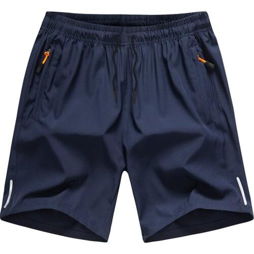 MANTLCONX Oversized 7XL 8XL Summer Mens Shorts Quick Dry Joggers Men Shorts Zipper Pockets Short Pants Man Elastic Shorts Male