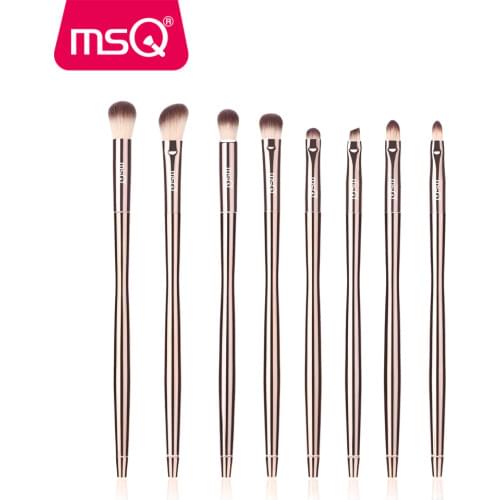 MSQ 8PCS Eye shadow Makeup Brushes Set Blending Eyebrow Concealer Make up Brushes Kits With a Diamond Eyes Cosmetic Tools