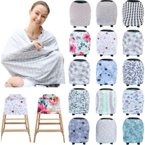 New Fashion Nursing Cover Scarf Canopy Breastfeeding Cover Flowel Multifunction Cape Baby Stroller Cover Infant Car Seat Cover