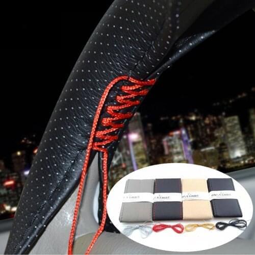 4-color steering wheel cover on the steering wheel for Jaguar XF XJ XJS XK S-TYPE X-TYPE XJ8 XJL XJ6 XKR XK8 XJS X320 X308