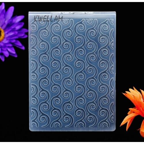 Leaves Garland Plastic Embossing Folder For Scrapbook DIY Album Card Tool Plastic Template 10.6x14.5cm KW7012412