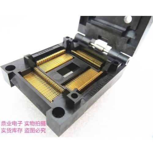 Clamshell IC51-1324-892 QFP132 0.635MM IC Burning seat Adapter testing seat Test Socket test bench in the stock