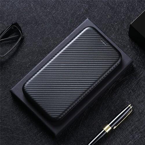 BuzzLee Luxury Carbon Fiber Flip Magnetic Leather Case for vivo iQOO 7 5G U3 U3X Z3 5G 8 Pro 8 Phone Protection Cover iQOO 8 Pro