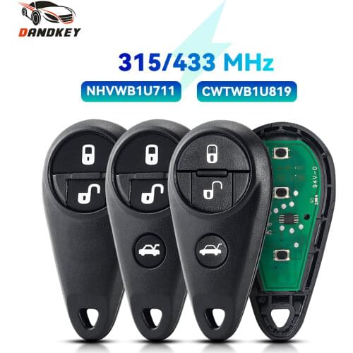 Dandkey NHVWB1U711 433MHz Remote Smart Car Key 3+1 Buttons For Subaru Impreza Forrester Legacy Outback 2009 2010 2011 2012 2013
