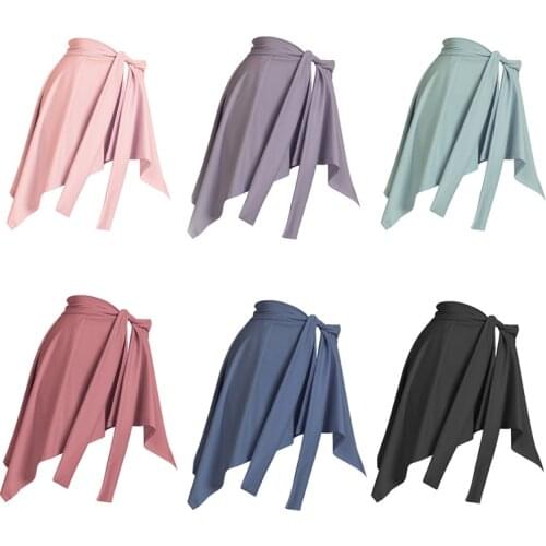 Sports Yoga Skirts Anti-Exposure Bandage One-Piece Skirt Outer Wear Cover Hip Scarf Golf Clothing Ballet Dance Tennis Skirt