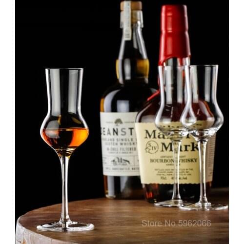 Older Vintage Wine Glasses High-class Restaurants Crystal Whiskey Glass Copita Nosing Goblet Gift Box Packing Scotch Whisky Cup