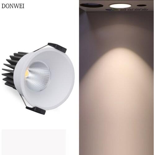 Super Bright Recessed LED Round Downlight COB 7W 10W LED Spot light Indoor Home Decoration Ceiling Lamp AC 110V 220V