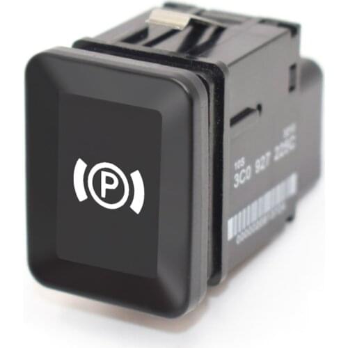 Universal Electronic Handbrake Parking Brake Button Car Parking Switch EPB Replacement for VW Volkswagen Passat B6 C6 CC
