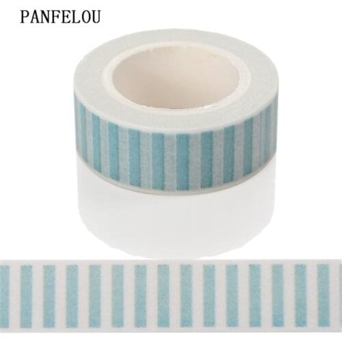 PANFELOU 1.5CMx10M green lineDividing Stickers border masking adhesive paper washi tape DIY Scrapbooking Hand account