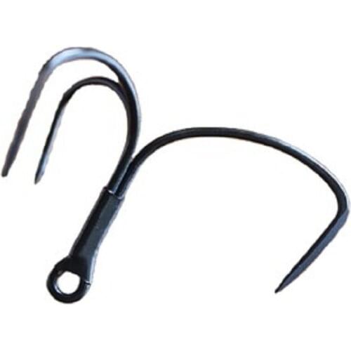 1pcs Anchor fishing hook blade 7cm/8.5cm/10cm/12cm black nickel plated hand-grinding three anchor hooks sharpened treble hooks