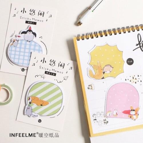 1PCS Creative New Cute Naughty Ghost Memo Pad Paper Post Sticky Notes Notepad Stationery Papeleria Office School Supplies