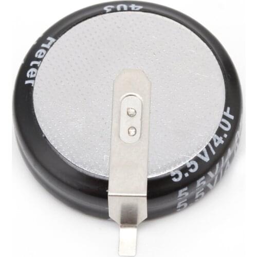 2 Pcs 4.0F 5.5 V Super Capacitor H-Type Button Smart Capacitance Universal New