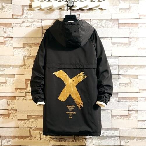 2021 Men Windbreaker Hooded Cargo Jacket Mens Autum Spring Pocket 5XL Jacket Male Casual Streetwear Jacket Coats Dropshipping