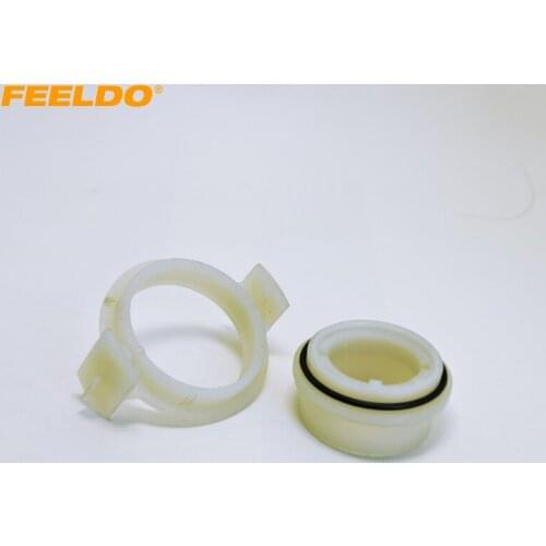 FEELDO 2Pcs Car HID Xenon D2S Low Beam Bulbs Installation Socket Adapters For BMW E46 3-Series(Type2) #AM1054
