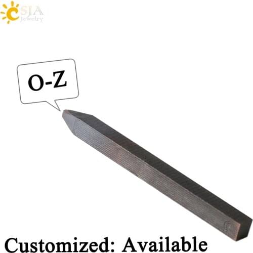 CSJA O P Q R S T U V W X Y Z Letters Stamps Straight Shank Jewelry Metal Steel Stamp Mold Mark Tool E399