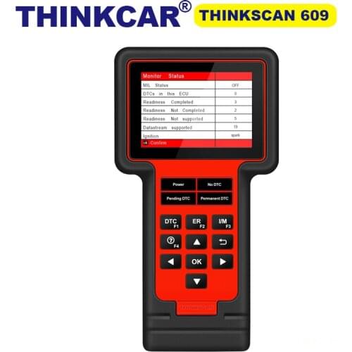 Thinkcar 609 OBD2 Scanner Engine ABS SRS Transmission TS609 Diagnostic tool TPMS/SAS/Oil /EPB/Electric throttle/Injector reset
