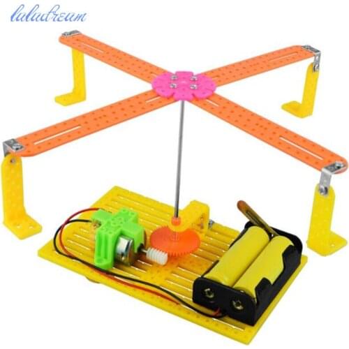 DIY Electric Carousel Ferris Wheel Toy Model Accessories Scientific Experimental Materials Assembly Model Educational Toys