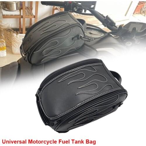 For Honda Rebel CMX 300 500 For Yamaha For Suzuki For Kawasaki Motorcycle Waterproof Magnetic PU Fuel Tank Travel Bag Universal
