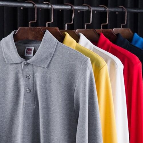 DOMBBFY Long Sleeve Polos For Men