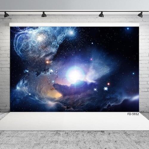 Twinkle Stars Starry Space Photography Backdrop Customized Fond Background for Portrait Children Baby Photoshoot Photo Studio