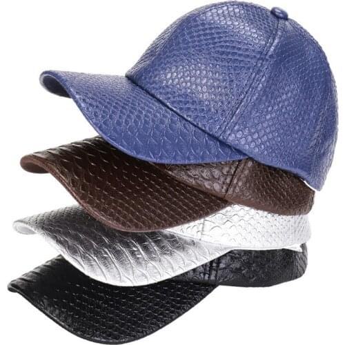 Fashion PU Men Baseball Caps Women Crocodile Pattern Visors Gorras Unisex Casquette Man Sun Hat Dad Outdoor Street Hip Hop Cap