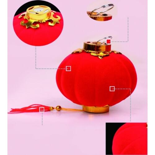 1PC Small Red Tradition Chinese Lanterns Mini Layout Lantern for Festival Wedding Party Hotel Festival Home Decorations Lantern