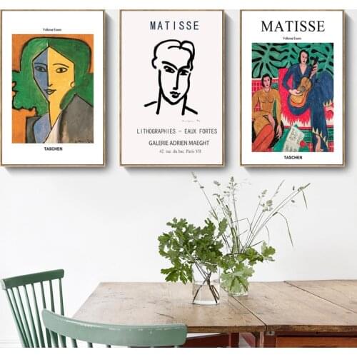 Matisse Painting Wall Canvas Paintings Modern Poster Minimalist Canvas Wall Art Print Living Room Decoration Nordic Wall Decor